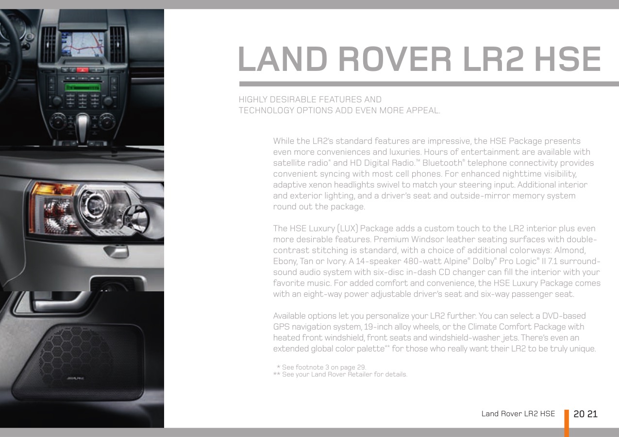 2011 Land Rover Brochure Page 31